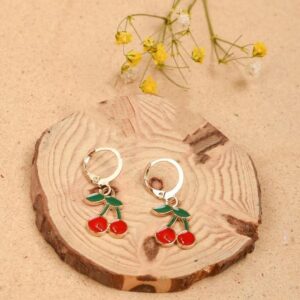 Elegant Cherry Earrings for women – trendy cherry shaped earrings